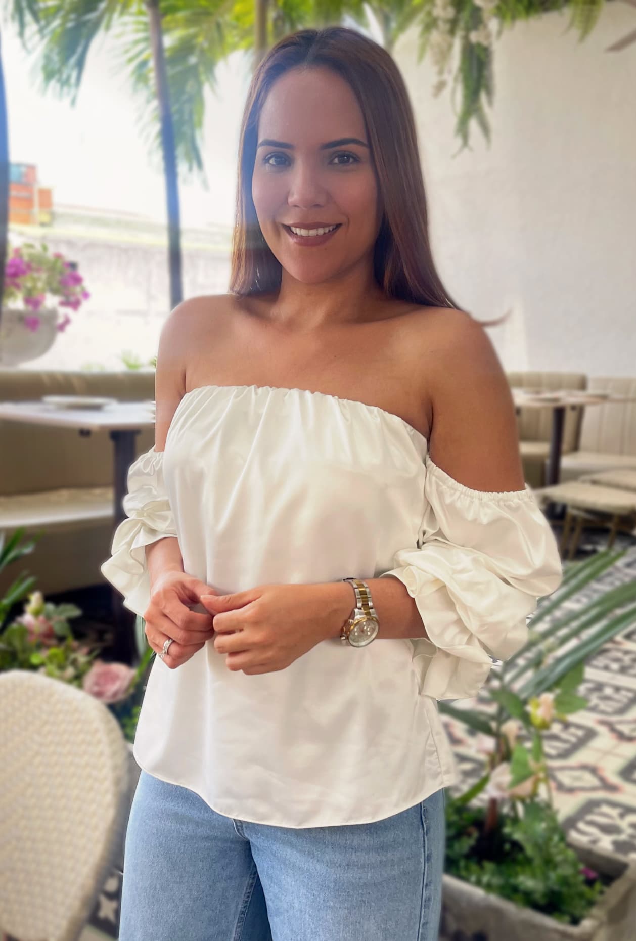 BLUSA EVA HOMBROS DESCUBIERTOS