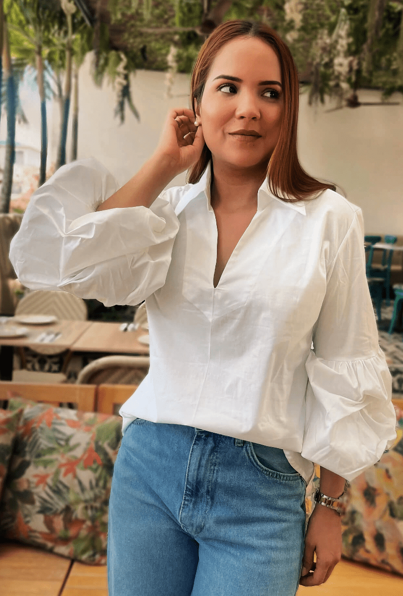 CAMISA MANGA BOMBACHA | "ALMA"