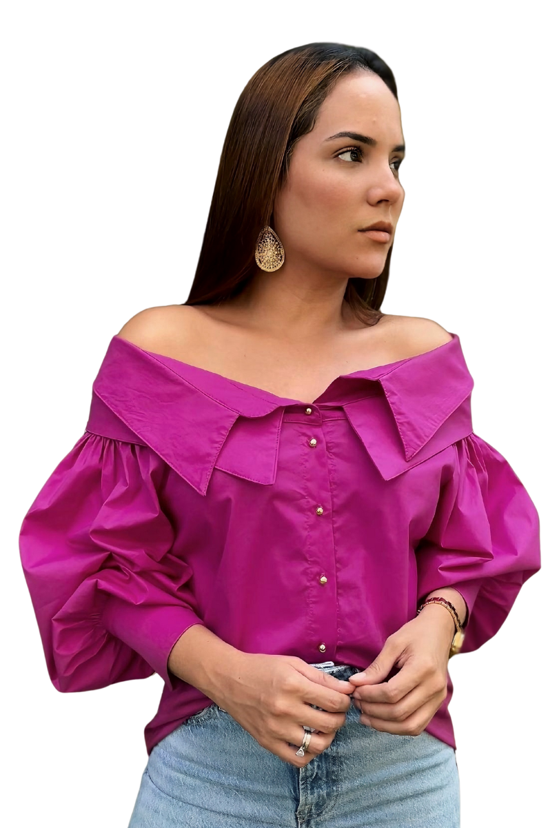 CAMISA OPHELIA DOBLE CUELLO