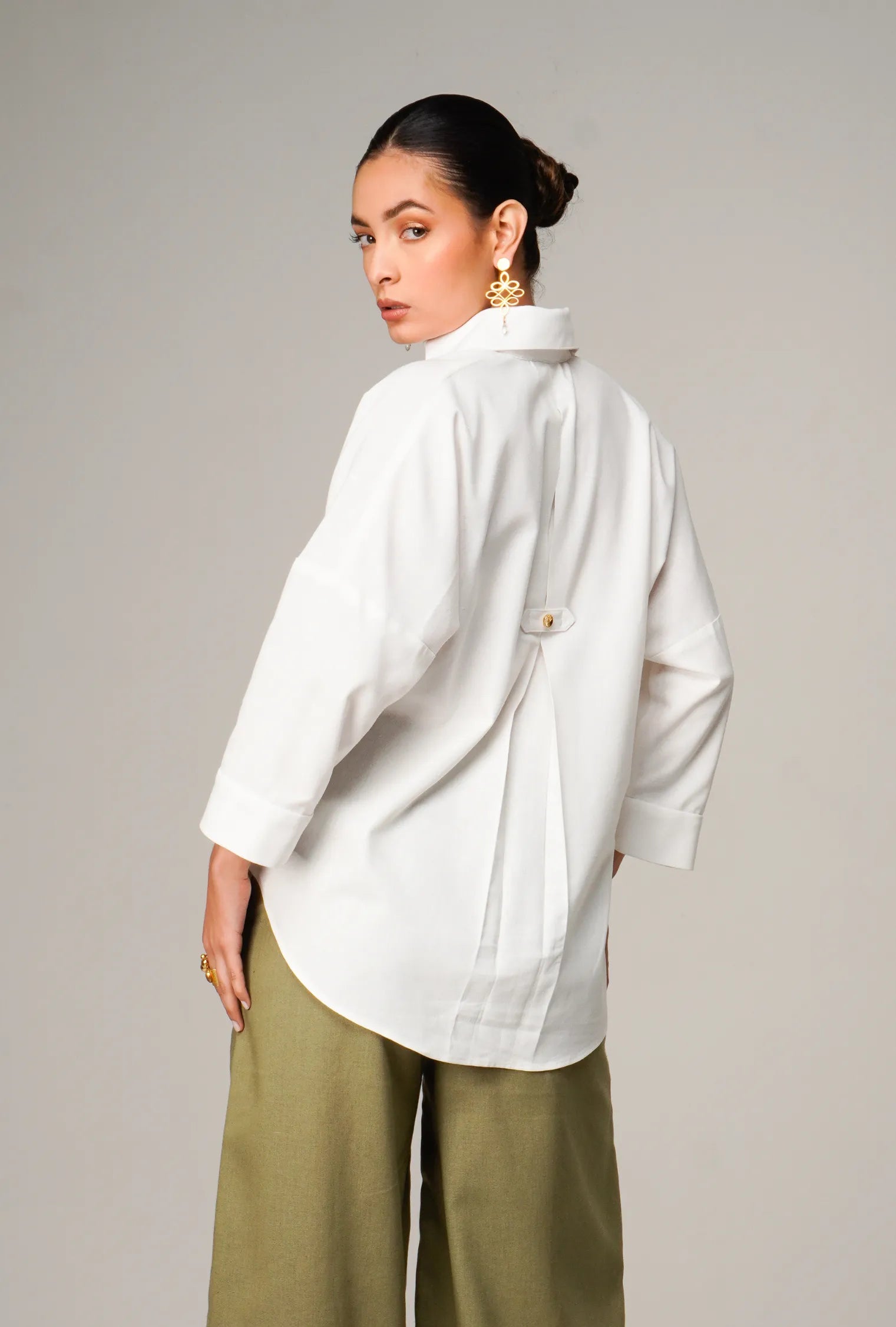 CAMISA "PORTOFINO" OVERSIZE LINO COLOR CRUDO | NUEVO