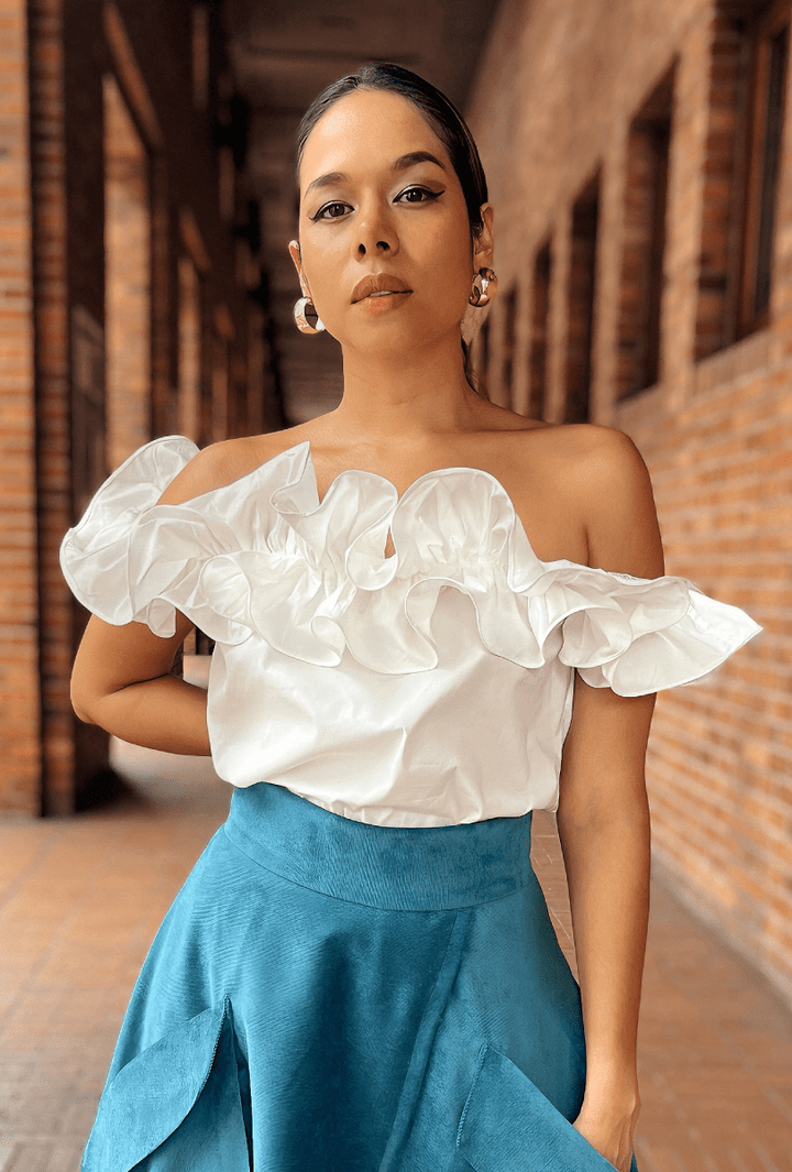 Blusa Cuello Bandeja "Norah"