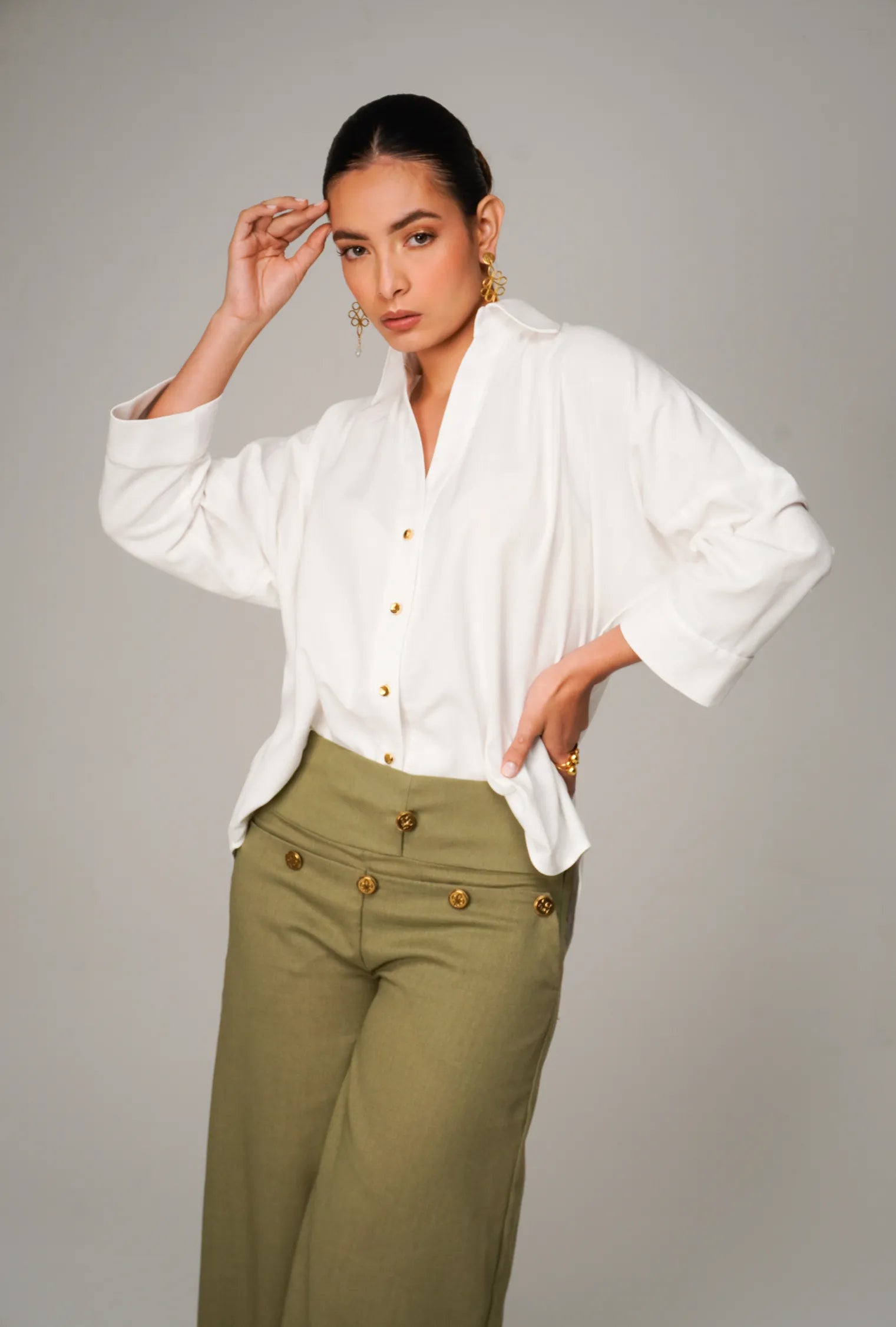 SET CAMISA EN LINO "PORTOFINO" & PANTALÓN PALAZZO "SALINA" | NUEVO