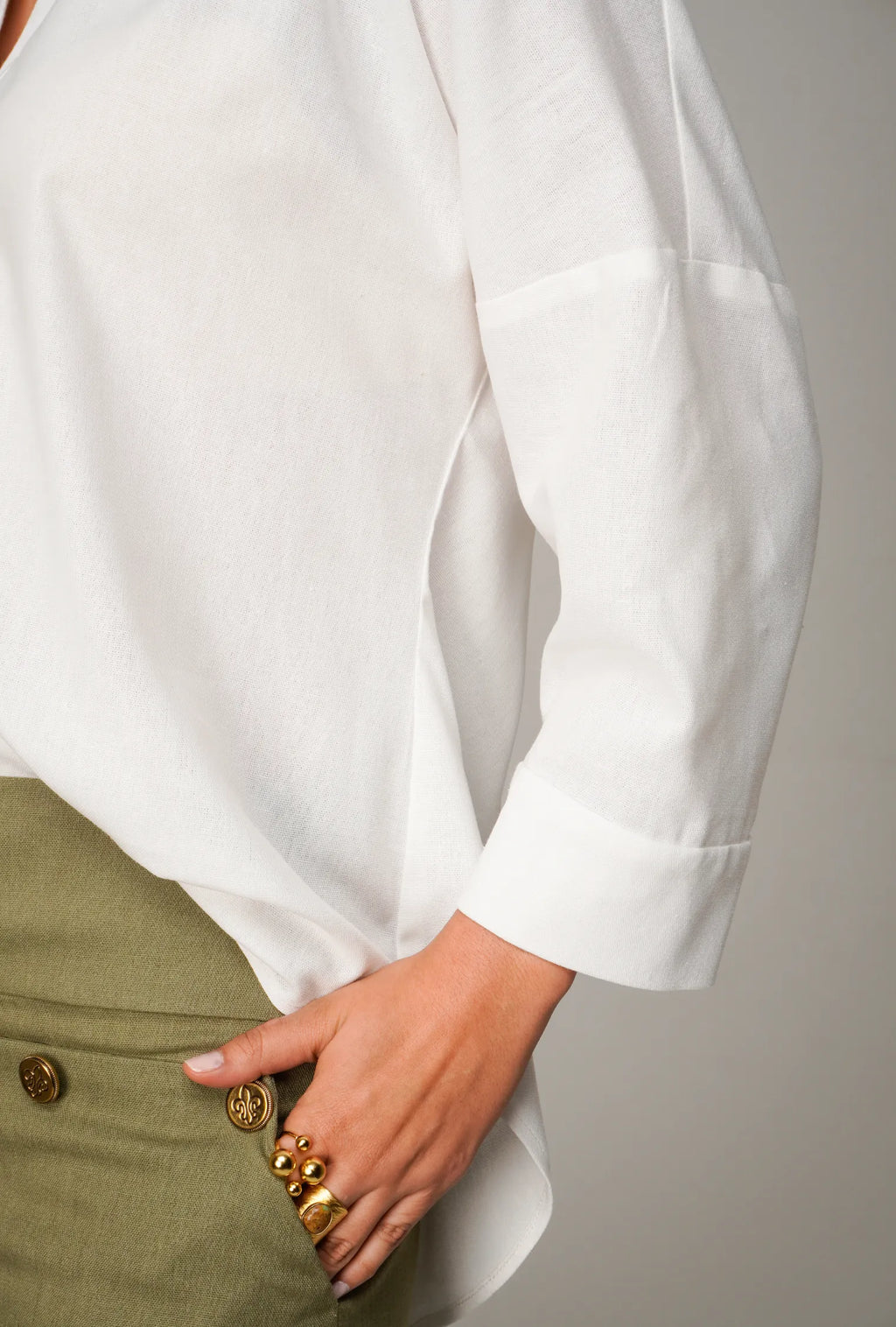 SET CAMISA EN LINO "PORTOFINO" & PANTALÓN PALAZZO "SALINA" | NUEVO