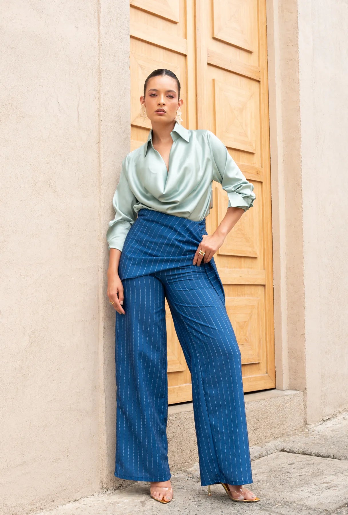Set Camisa "Victoria de Sicilia" y Pantalón "Olivo"