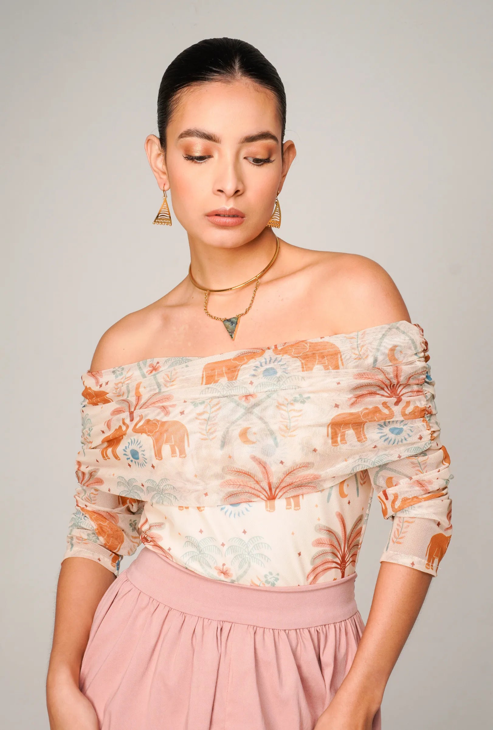 BODY ESTAMPADO OFF SHOULDER "POSITANO" | NUEVO
