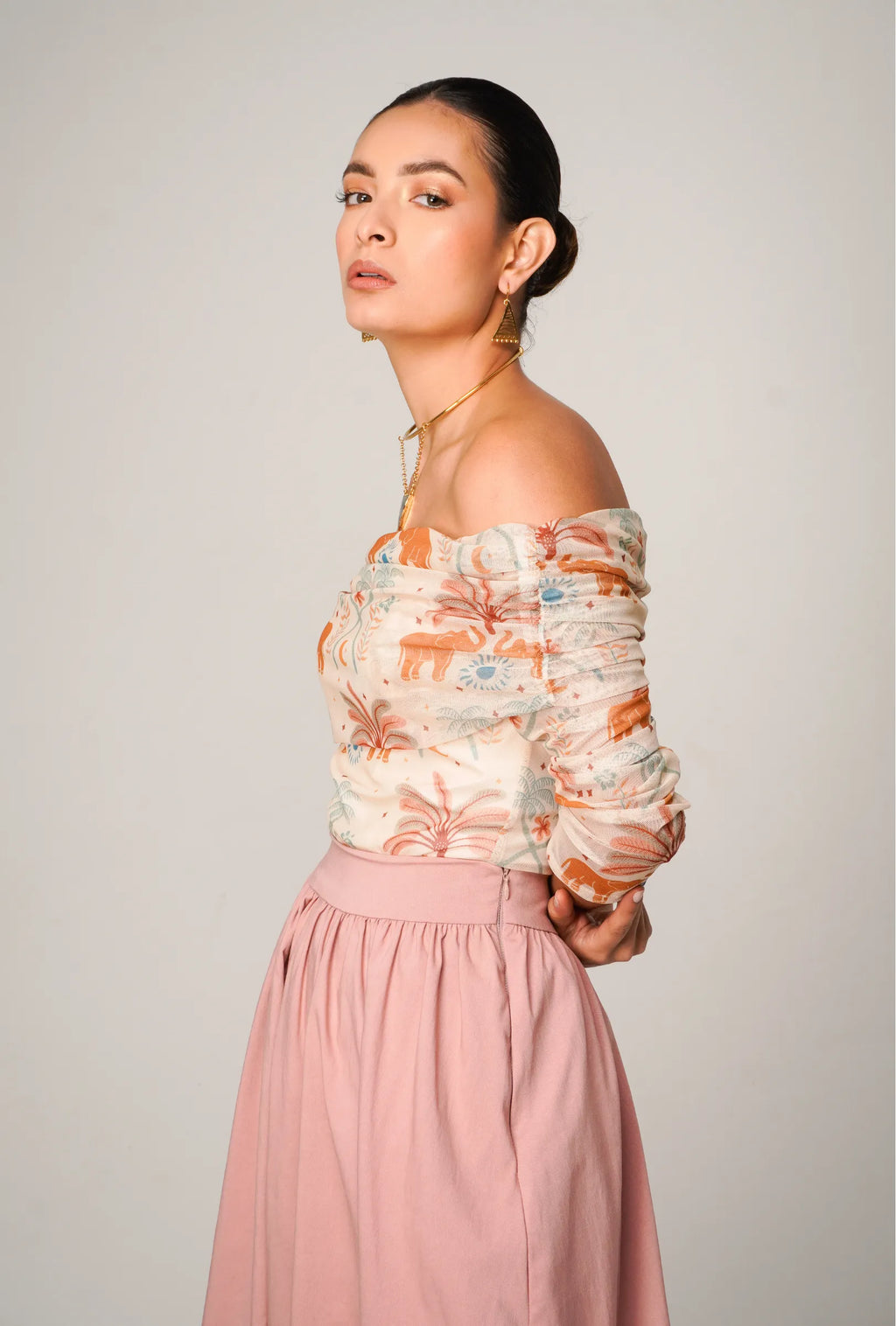 BODY ESTAMPADO OFF SHOULDER "POSITANO" | NUEVO