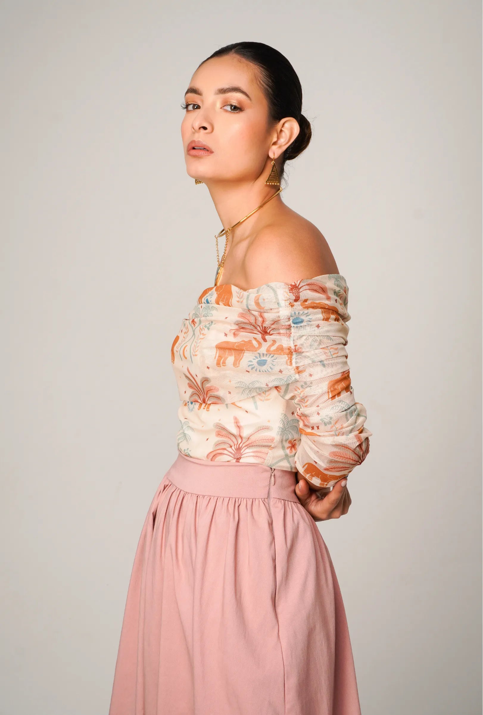 BODY ESTAMPADO OFF SHOULDER "POSITANO" | NUEVO