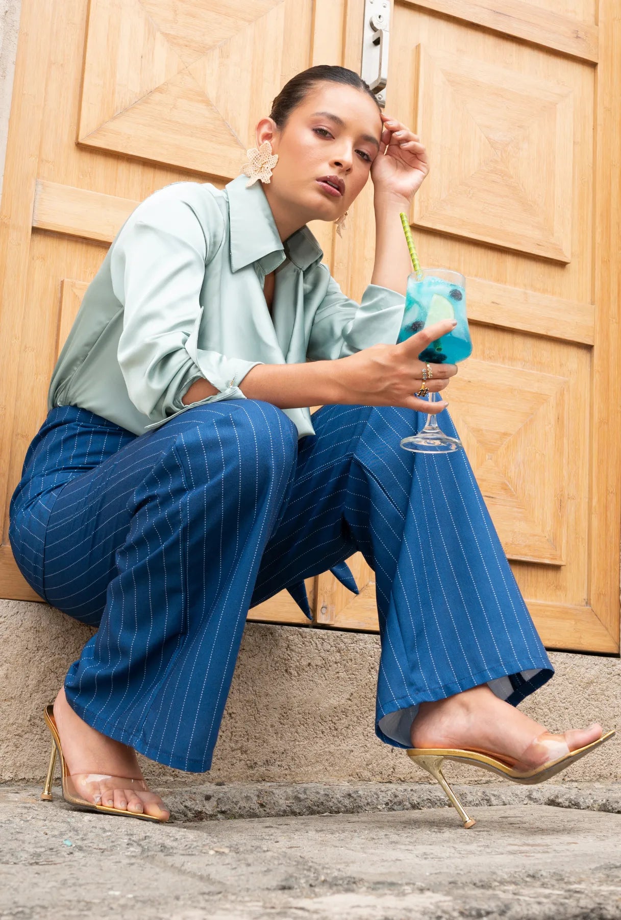 Set Camisa "Victoria de Sicilia" y Pantalón "Olivo"