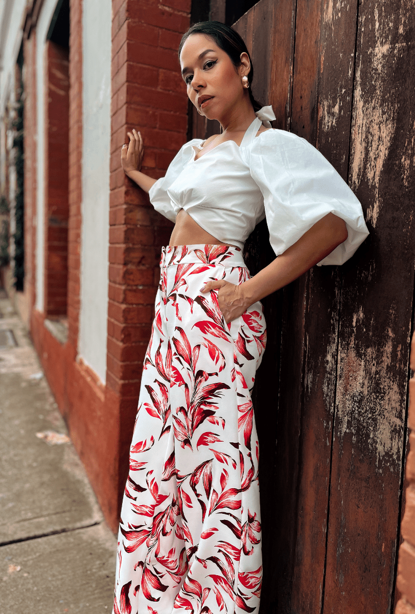 Set Croptop Irene & Pantalón Cienaga Floral