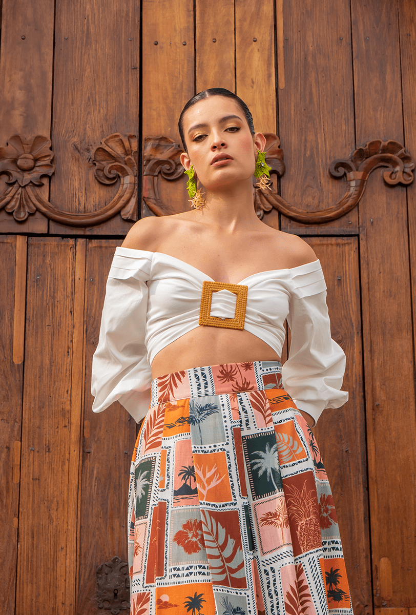 CROP TOP ESCOTE BANDEJA | JOSEFINA