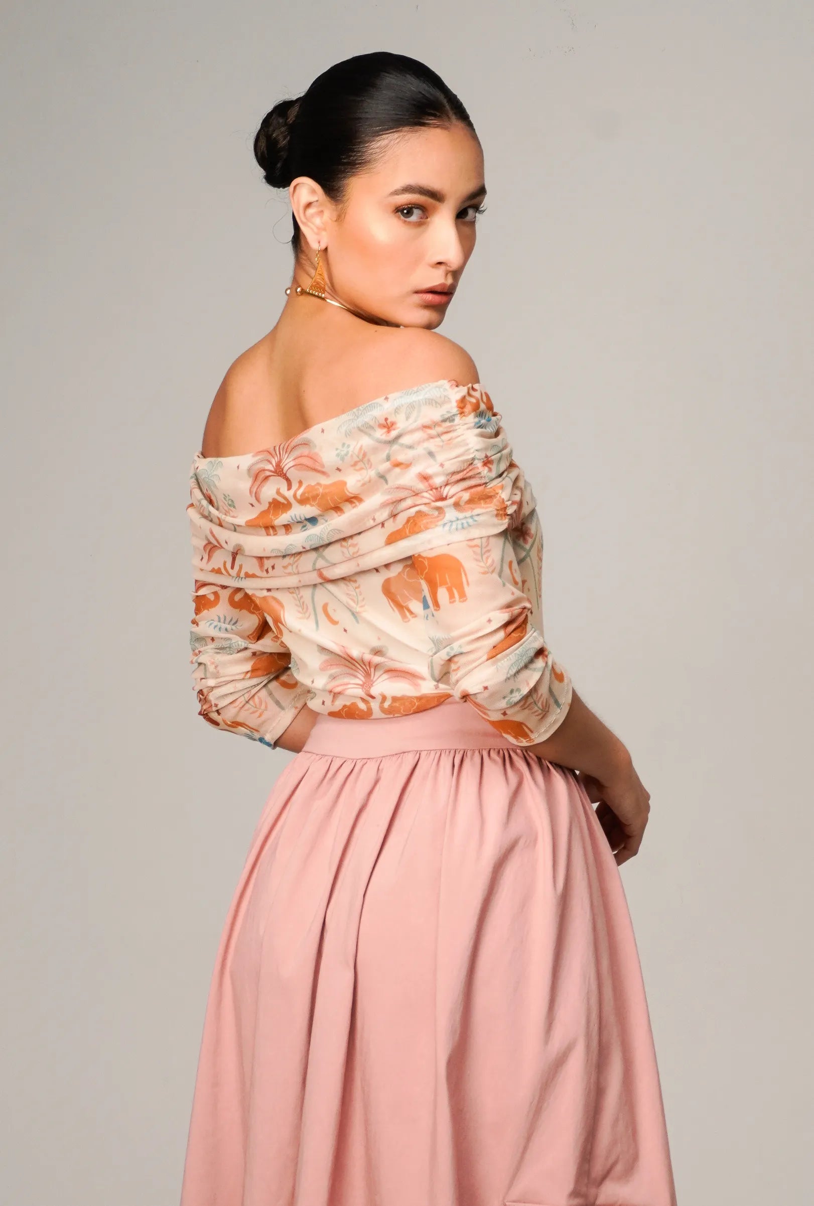 BODY ESTAMPADO OFF SHOULDER "POSITANO" | NUEVO