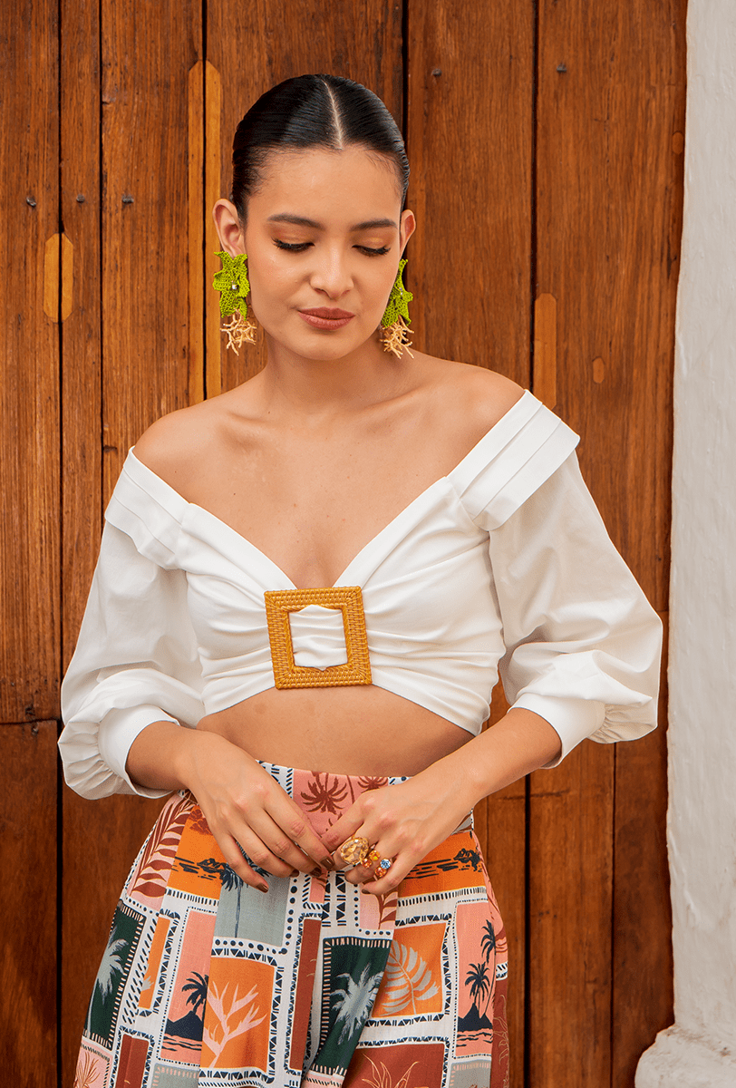 Croptop Escote Bandeja | "Josefina"