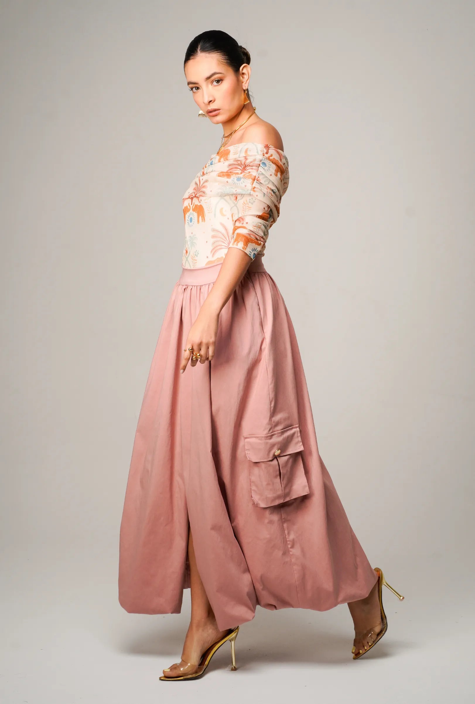 SET BODY OFF SHOULDER "POSITANO" Y FALDA ESTILO GLOBO "VERONA" | NUEVO