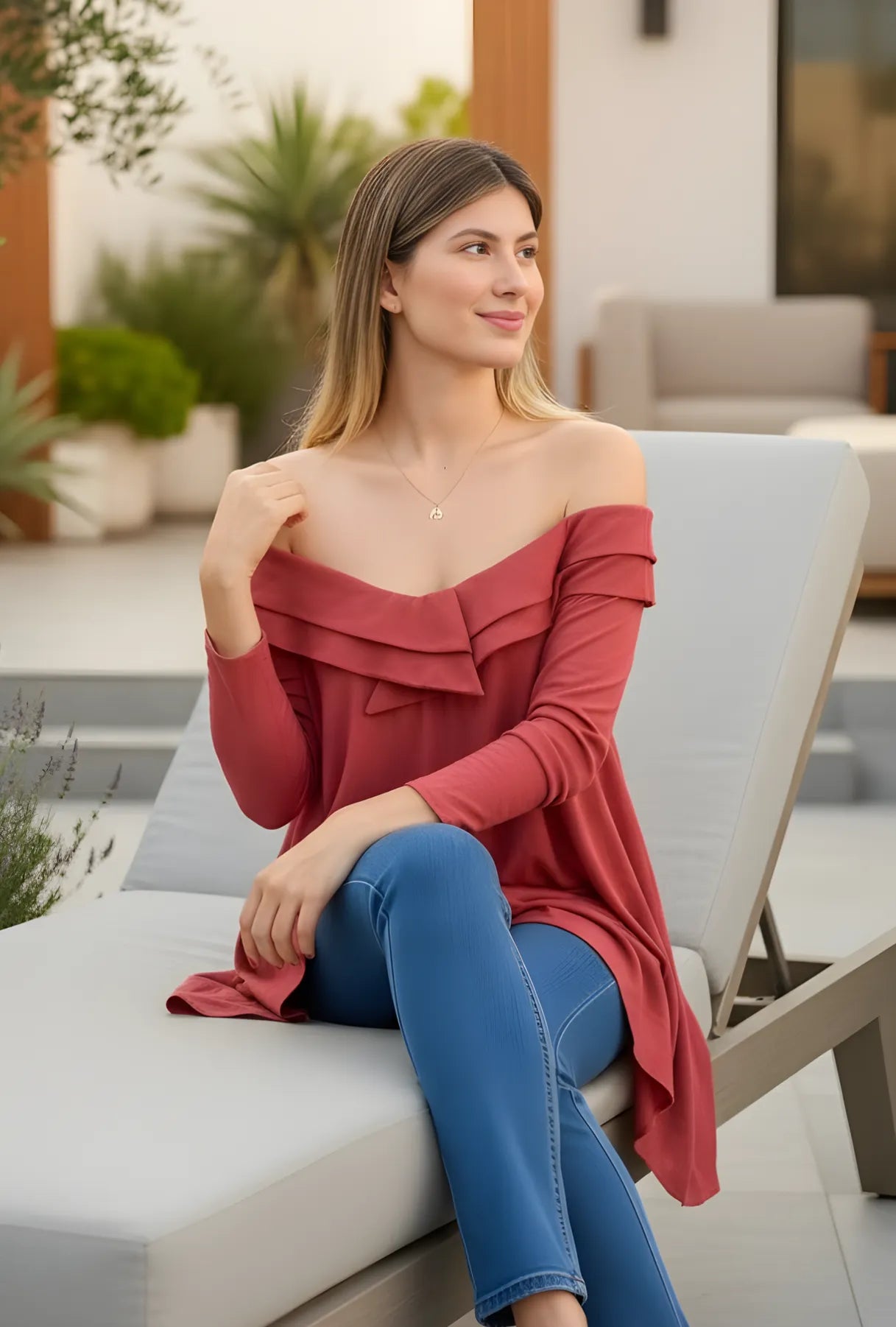 BLUSÓN OVERSIZE "LIVANA" BLANCO