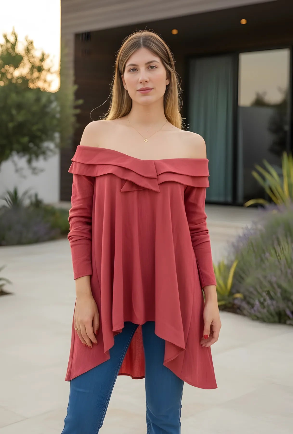 BLUSÓN OVERSIZE "LIVANA" BLANCO