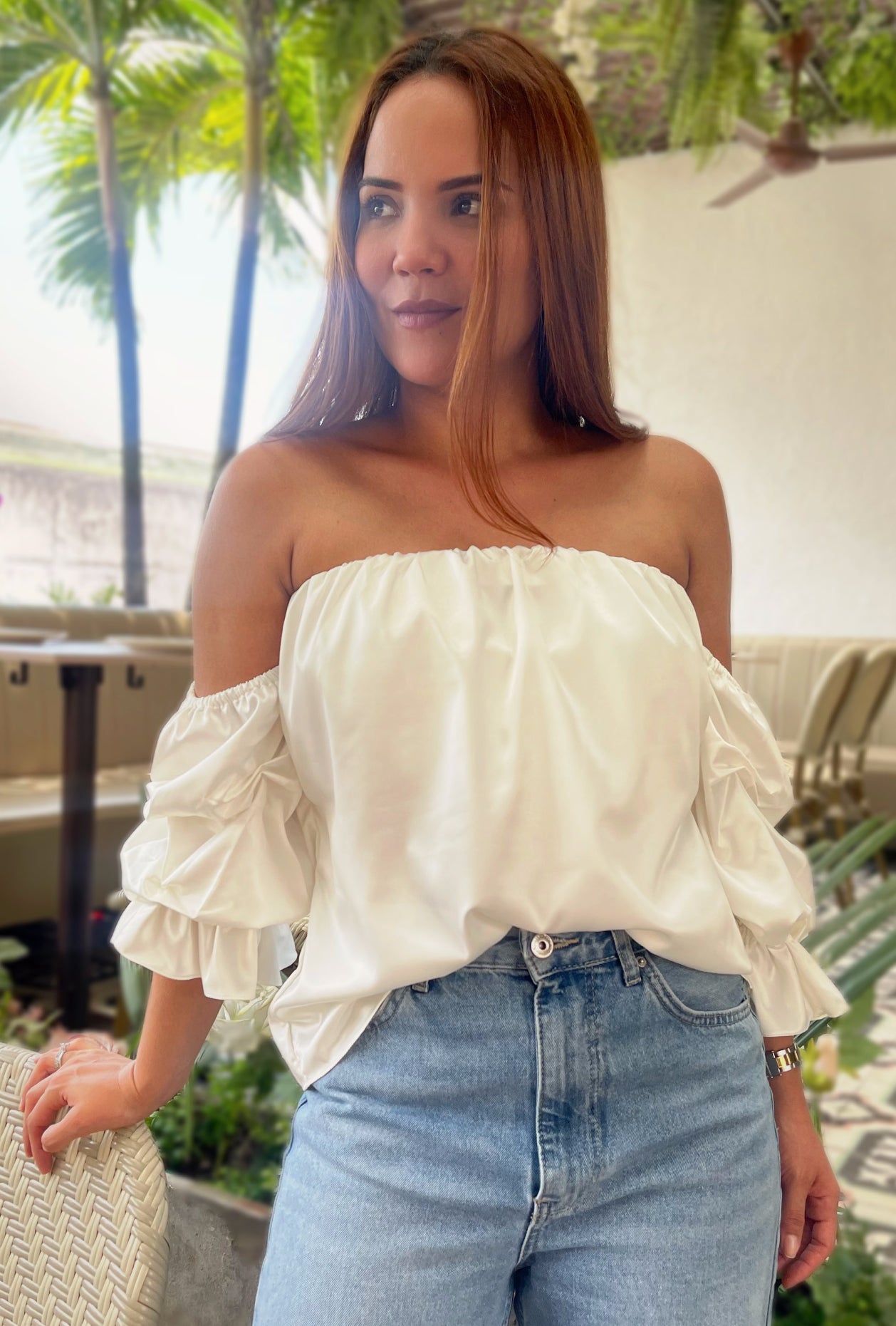 BLUSA ESTILO STRAPLESS | "EVA"