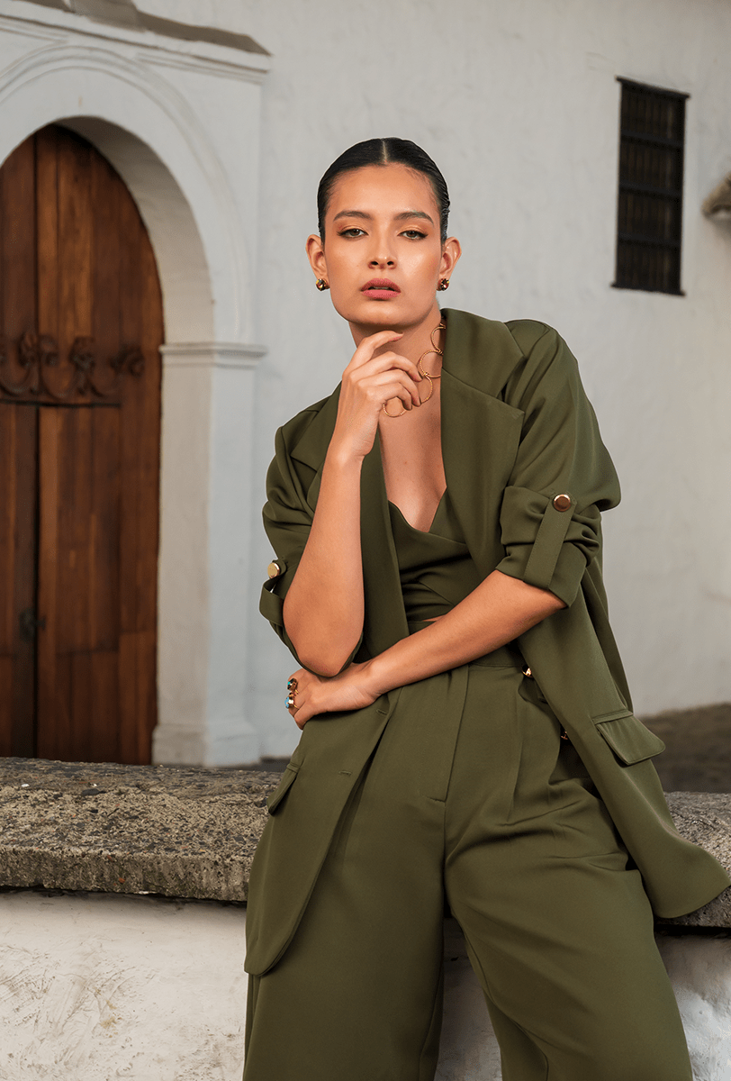 BLAZER OVERSIZE | EBANO
