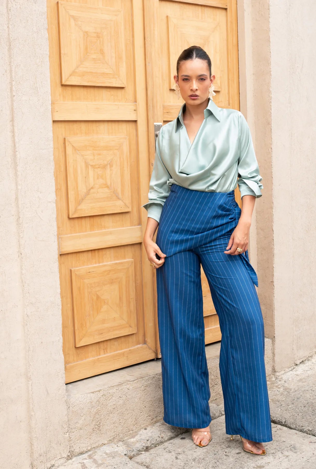 Set Camisa "Victoria de Sicilia" y Pantalón "Olivo"