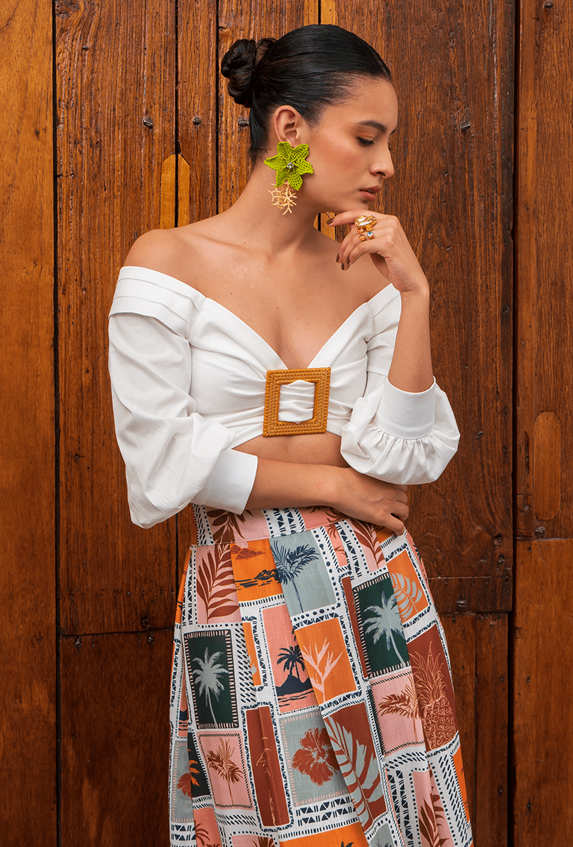 CROP TOP ESCOTE BANDEJA | JOSEFINA
