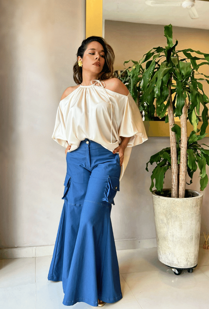 BLUSÓN TAMARA HOMBROS DESCUBIERTOS