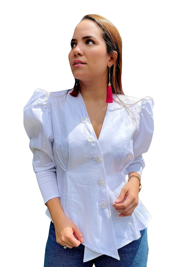 BLUSA PARIS ASIMÉTRICA