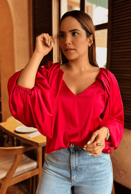 BLUSA MANGAS BOMBACHAS | "THALÍA"