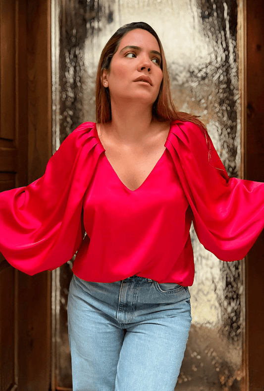 BLUSA MANGAS BOMBACHAS | "THALÍA"