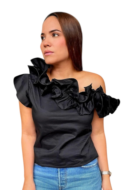 BLUSA ESCOTE ASIMÉTRICO | "PENÉLOPE"