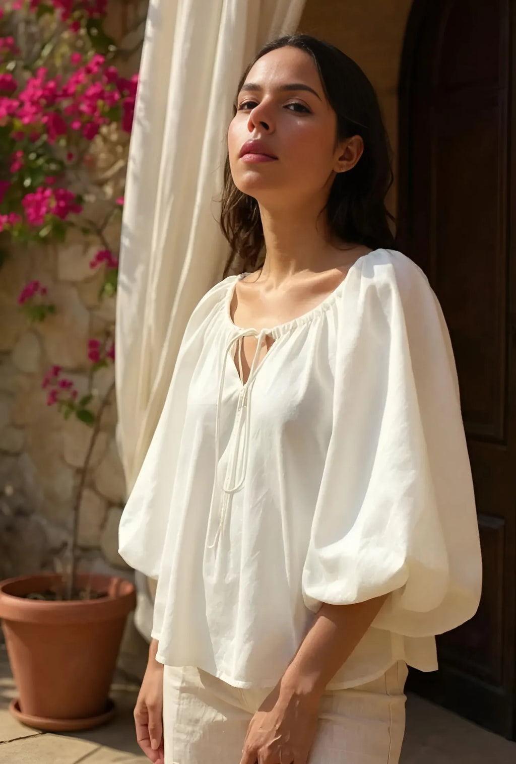 BLUSÓN OVERSIZE "SANTILLANA DEL MAR" CRUDO