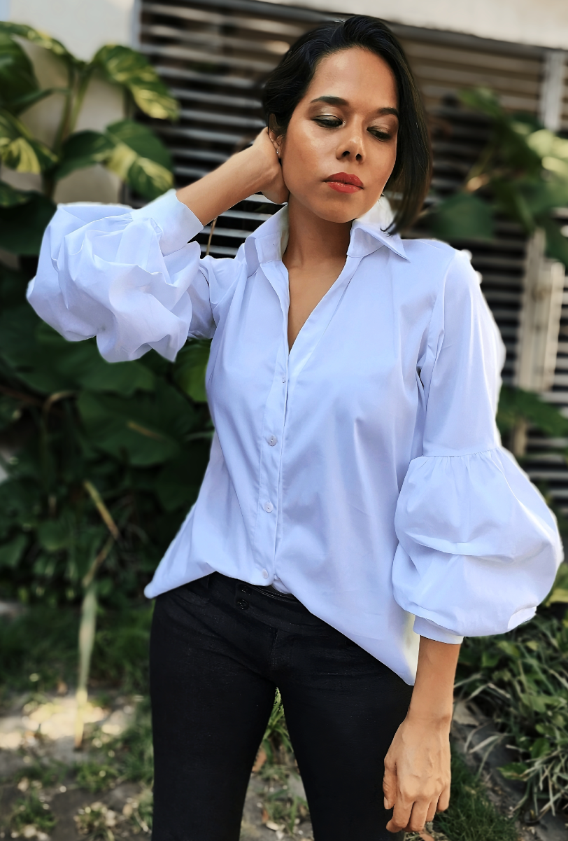CAMISA CUELLO EN V | "EMILY"
