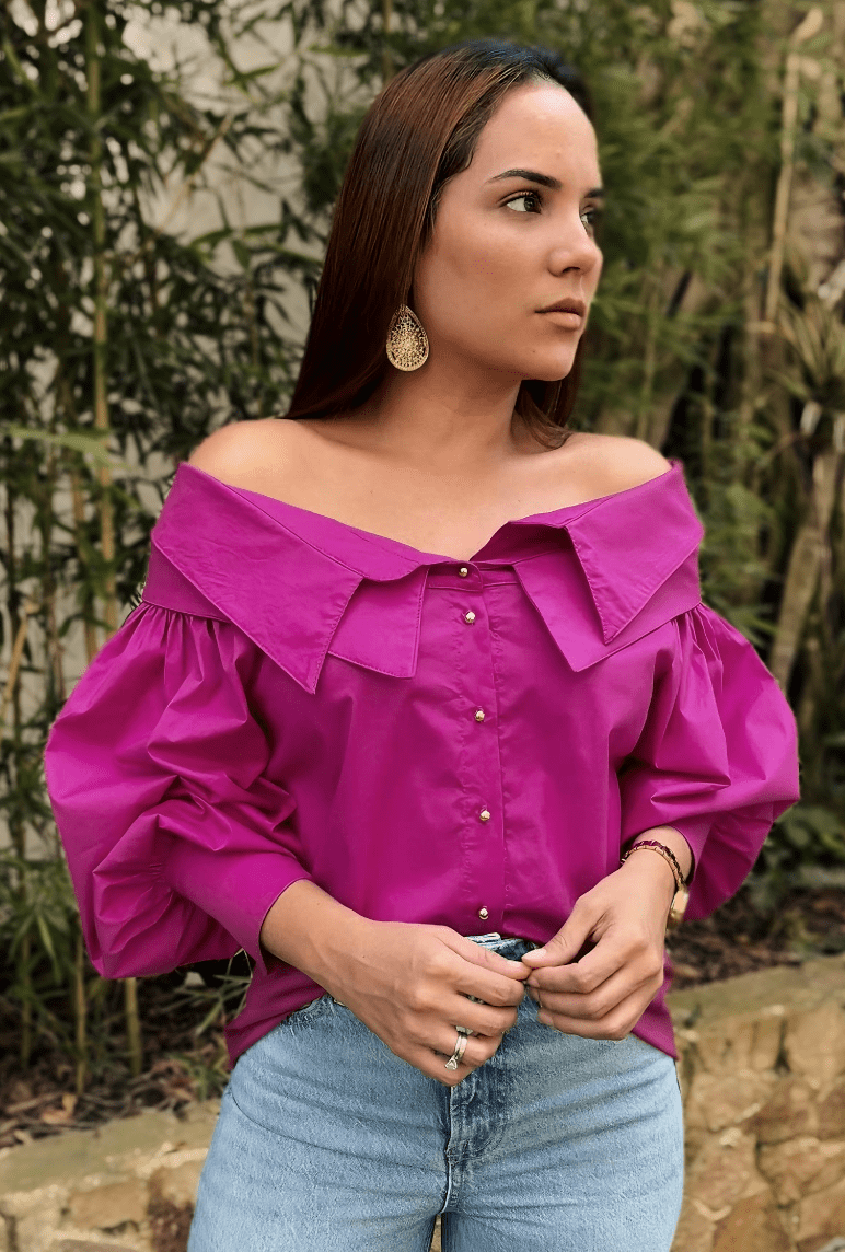 CAMISA OPHELIA DOBLE CUELLO
