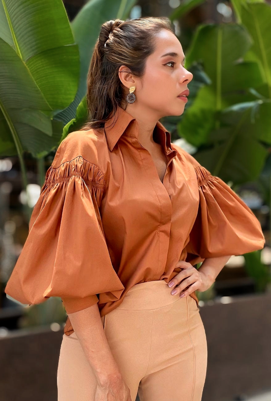 CAMISA MANGA GLOBO | "SALMA"