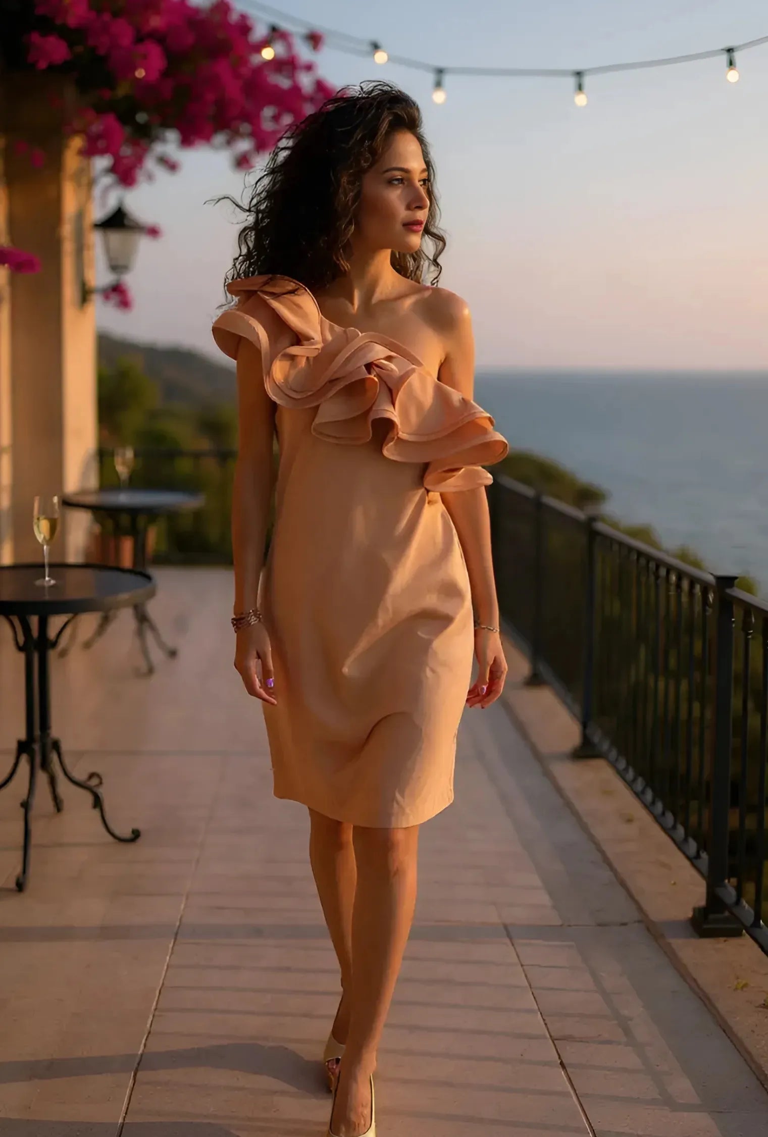 VESTIDO ESTILO TALEGO "LOLA" CAMEL