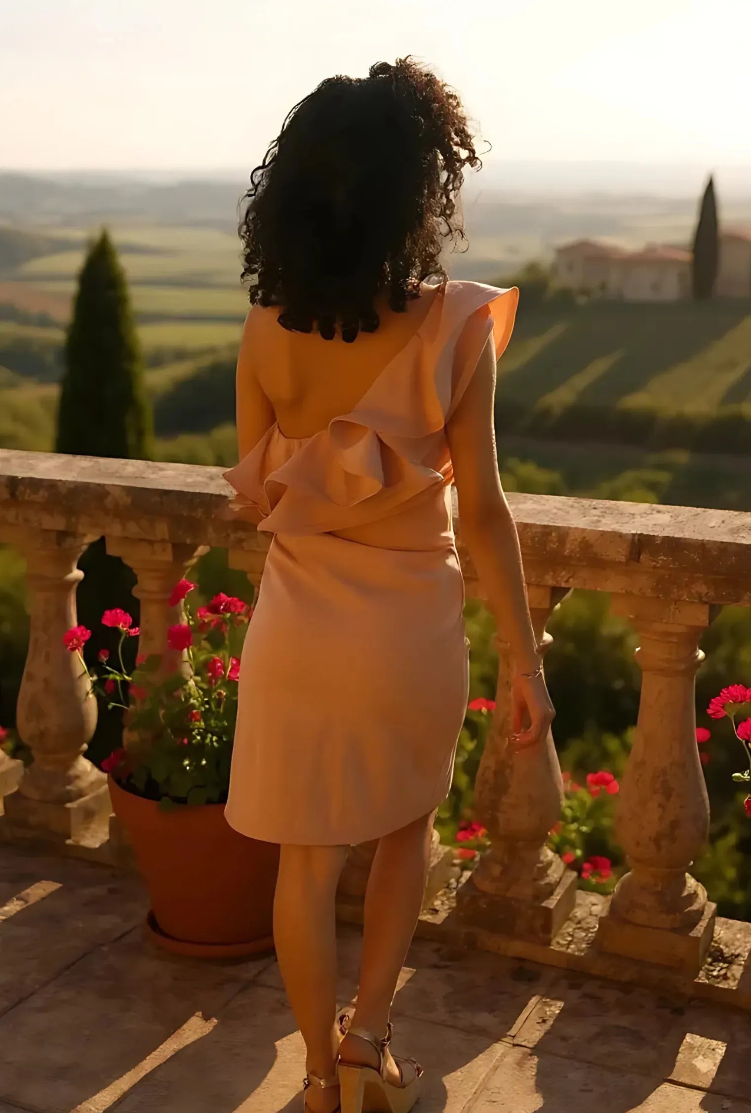 VESTIDO ESTILO TALEGO "LOLA" CAMEL