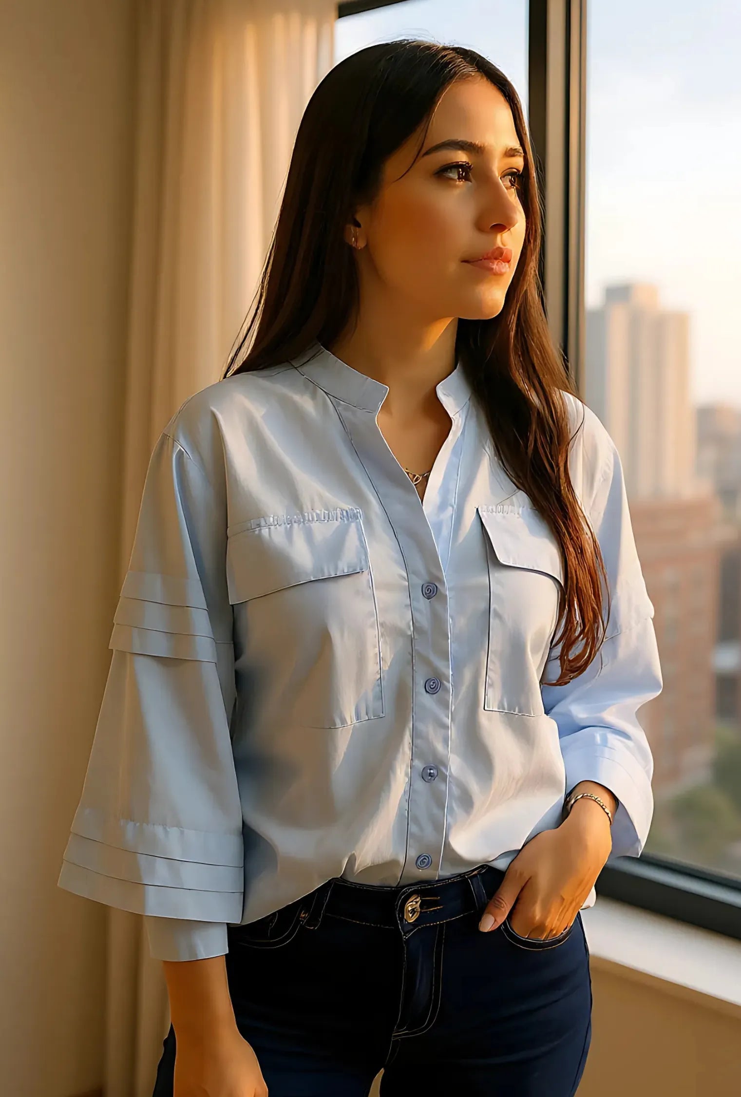 Camisa Azul