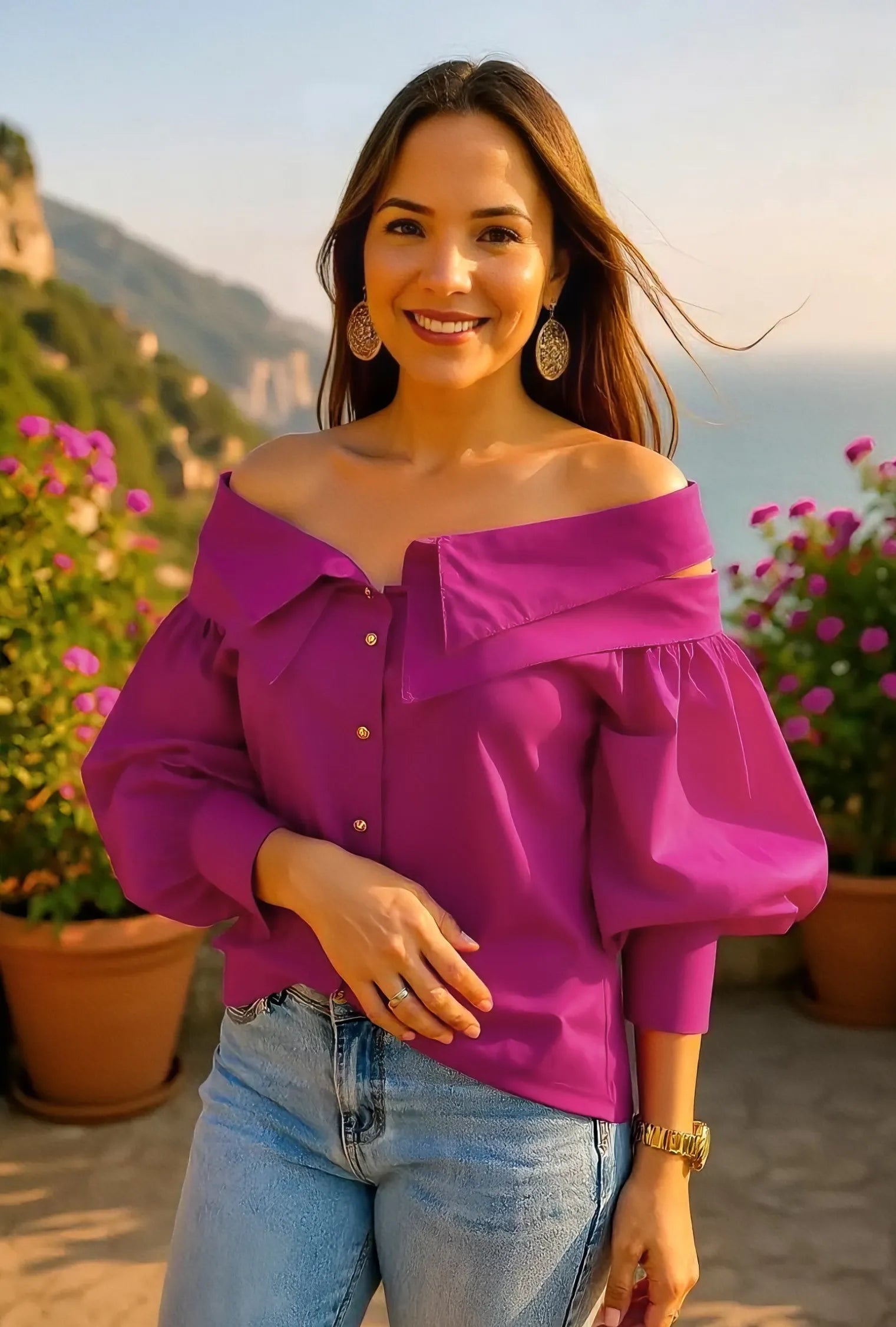 CAMISA OPHELIA DOBLE CUELLO