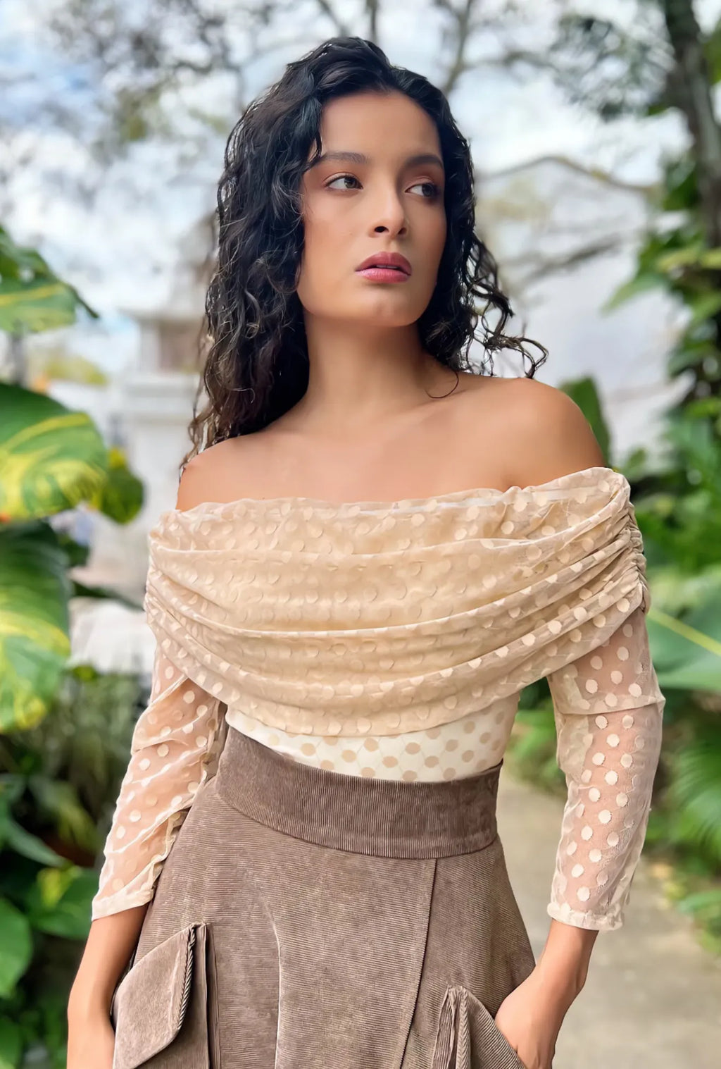 BODY PUNTOS OFF SHOULDER "POSITANO" | NUEVO