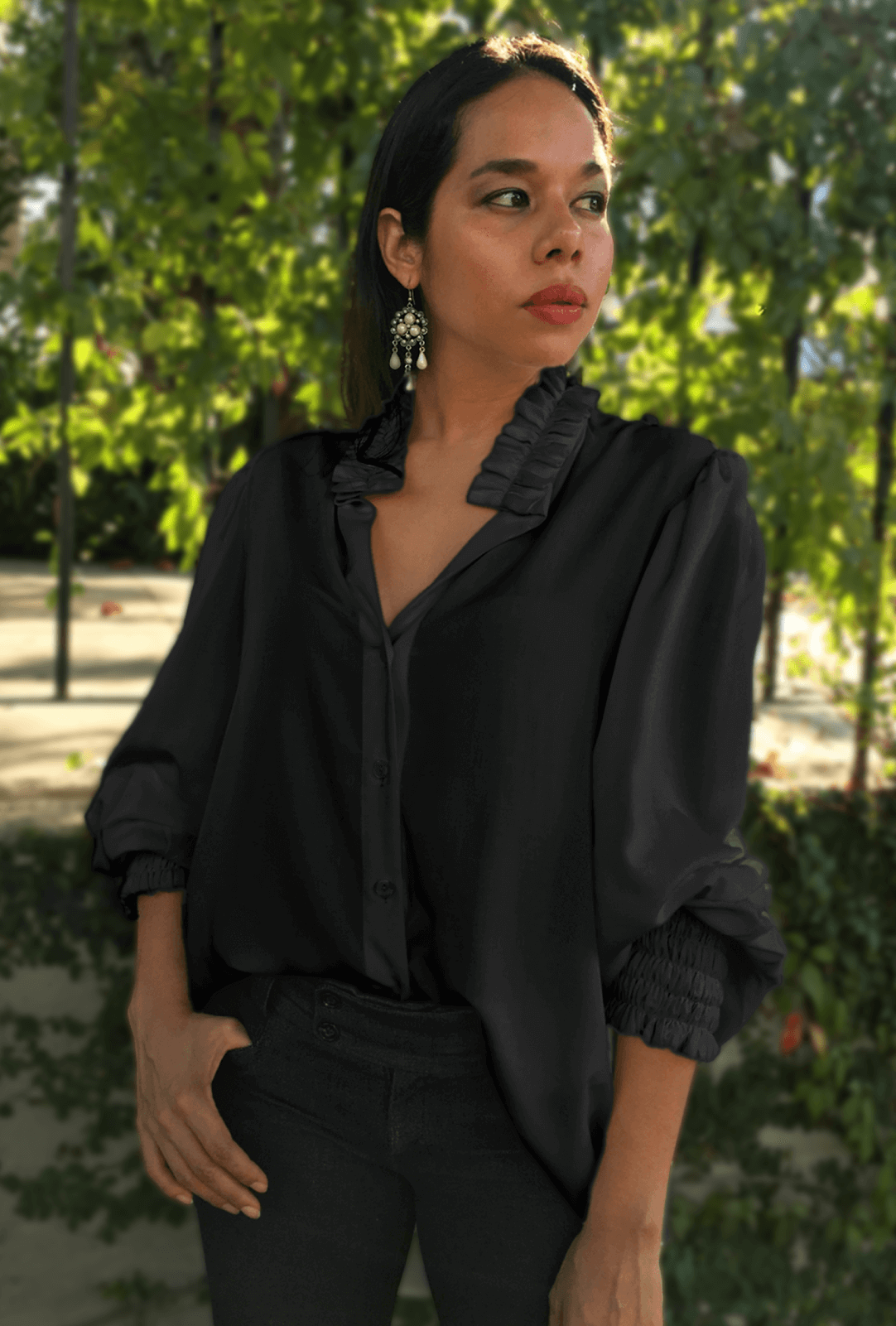 BLUSÓN PUÑO ENRESORTADO | "MAITÉ"