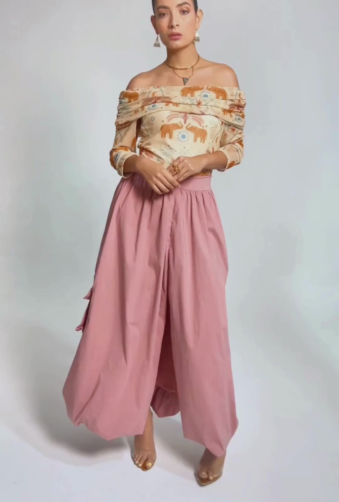 SET BODY OFF SHOULDER "POSITANO" Y FALDA ESTILO GLOBO "VERONA" | NUEVO
