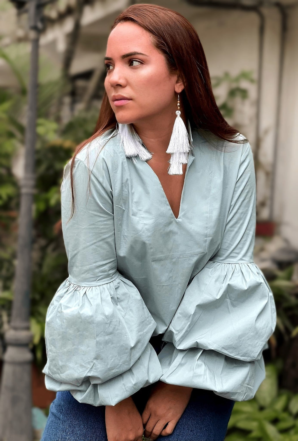 CAMISA MANGA GLOBO | MELODIE