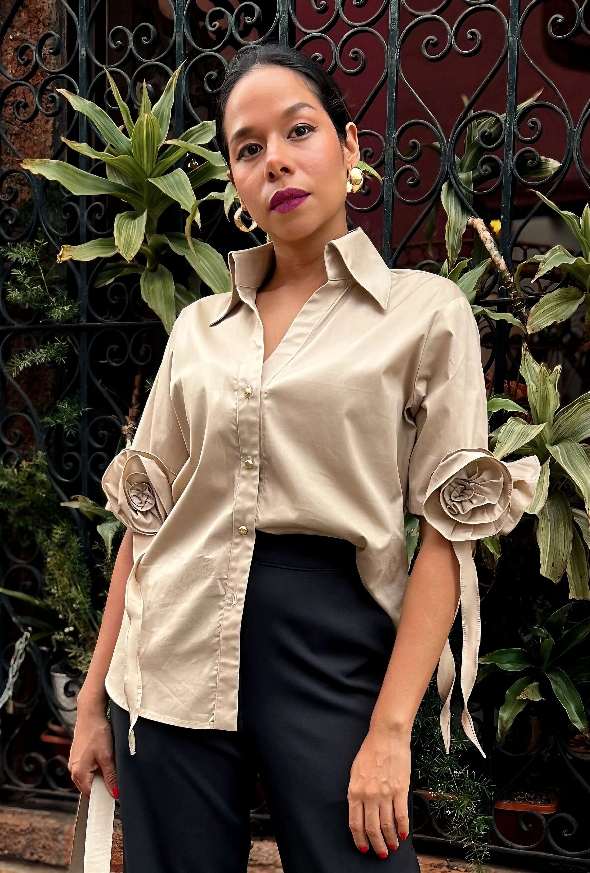 CAMISA CLÁSICA | FLOR DE LOTO