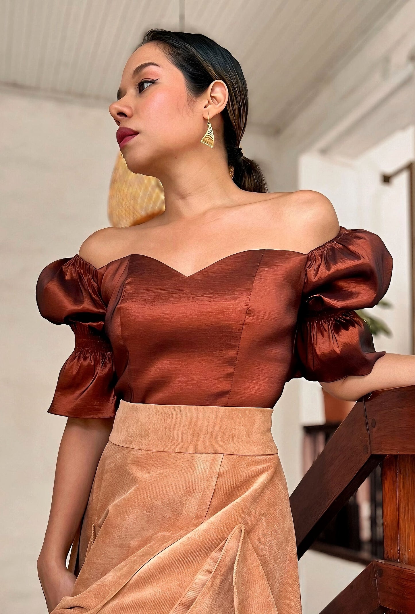 CROPTOP ESCOTE CORAZÓN | "AMARANTHA"
