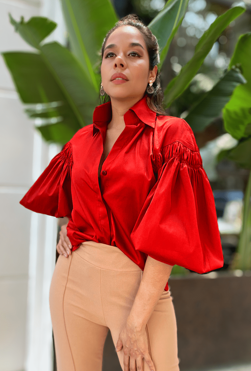 SALMA | CAMISA MANGA GLOBO