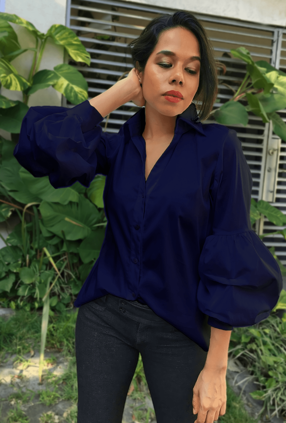 CAMISA CUELLO EN V | "EMILY"
