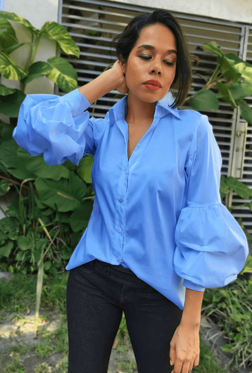 CAMISA CUELLO EN V | "EMILY"