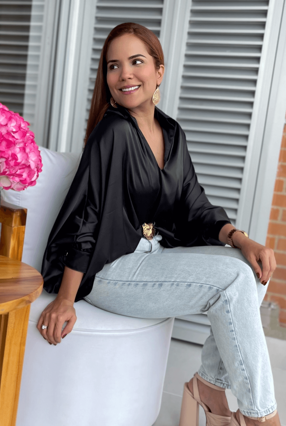 Blusón Negro Oversize