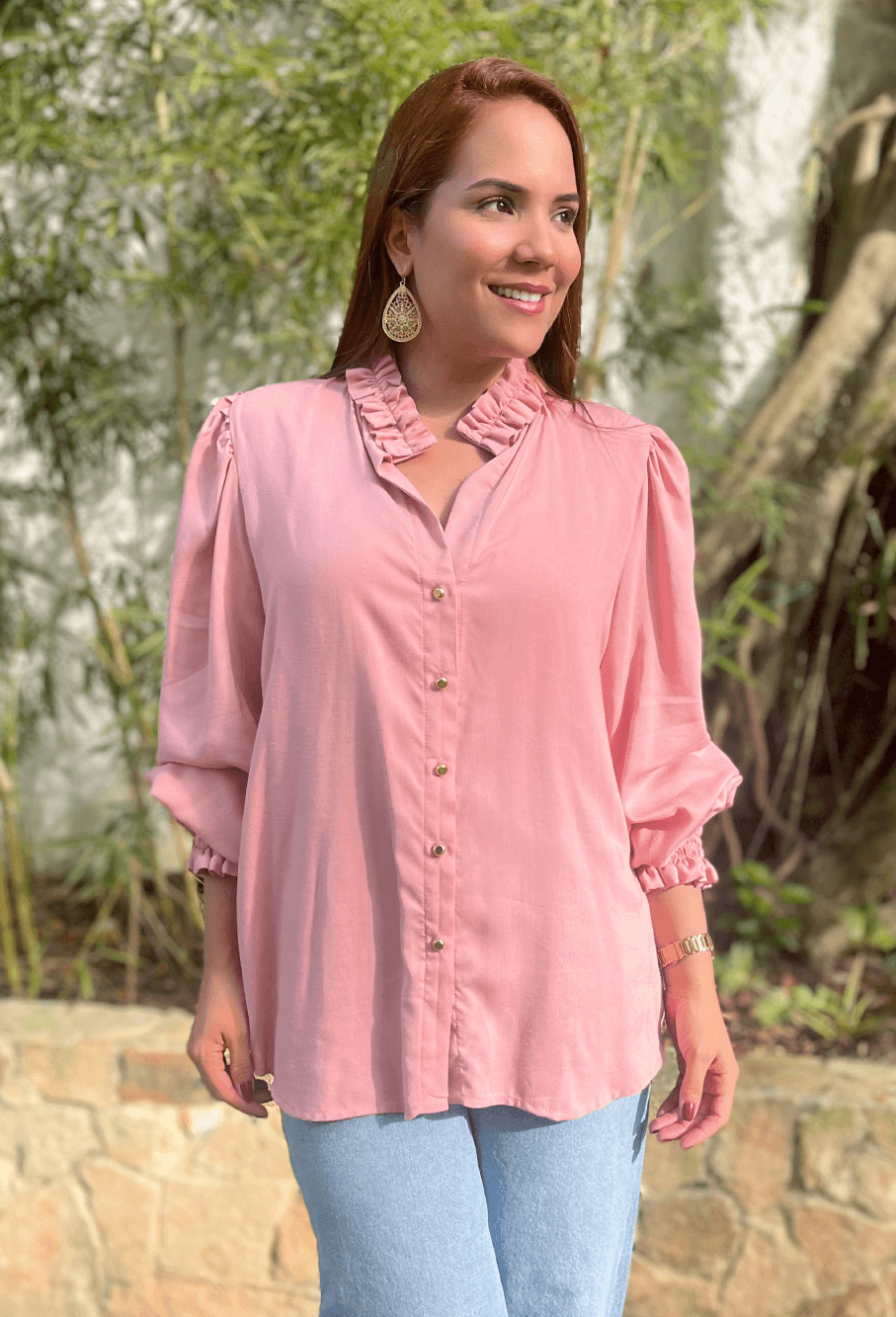 Blusón Oversize Palo de Rosa