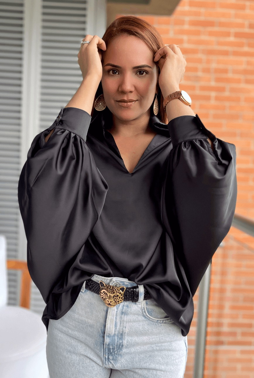 Blusón Negro Oversize