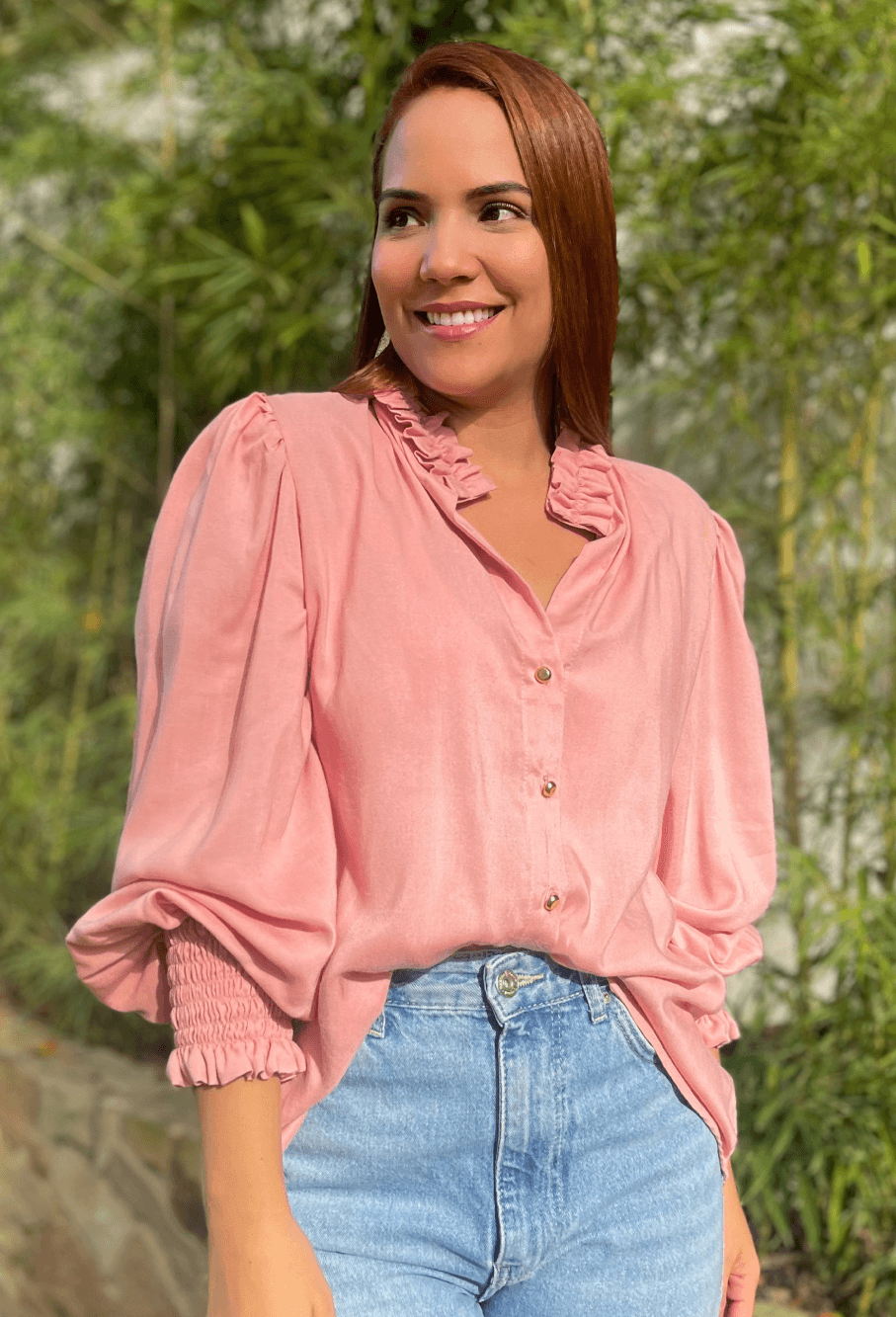 Blusón Oversize Palo de Rosa