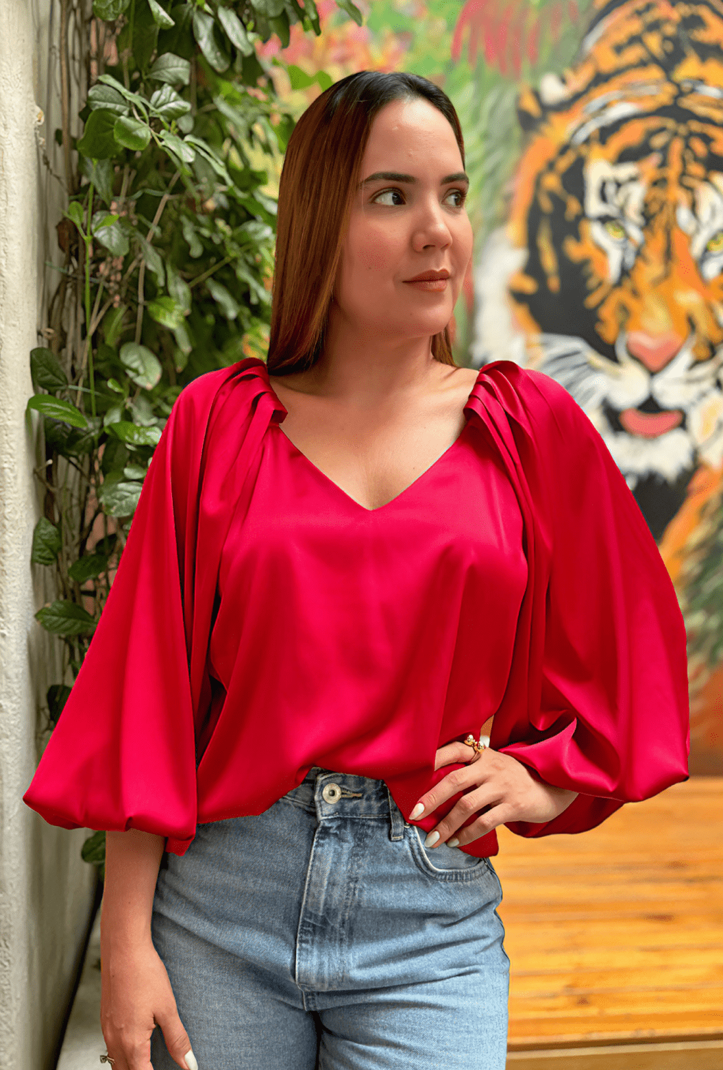 BLUSA MANGAS BOMBACHAS | "THALÍA"